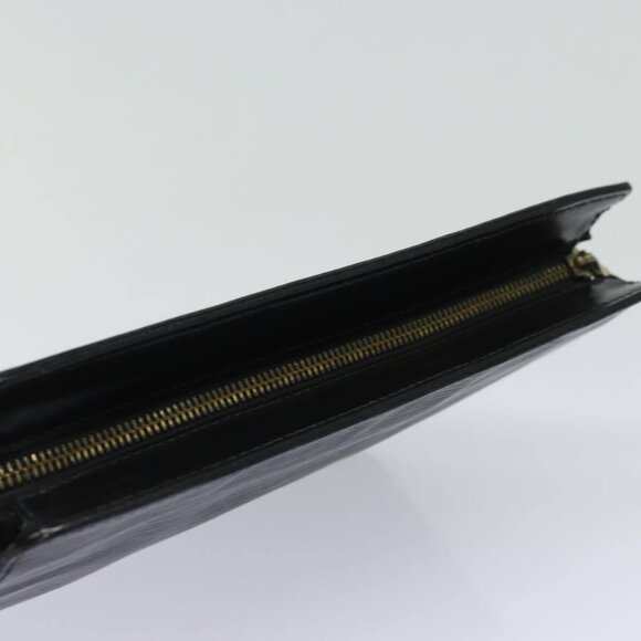 LOUIS VUITTON Epi Pochette Homme Clutch Bag Black Noir - Picture 5 of 16